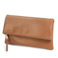 BOBXES Women Vegan Leather Envelope Foldover Clutch Chain Strap Crossbody Bag