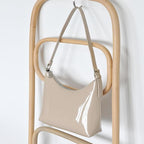 BOBXES Minimalist Faux Patent Leather Shoulder Bag Shiny Women Purse Y2K Style