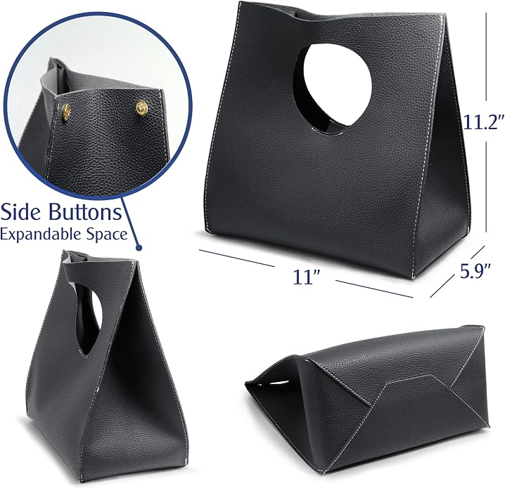 BOBXES Vintage Minimalist Soft PU Leather Small Tote Clutch Women Handbag