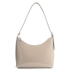 BOBXES Minimalist Faux Patent Leather Shoulder Bag Shiny Women Purse Y2K Style