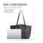 BOBXES Genuine Leather Tote Zipper Handbags For Women