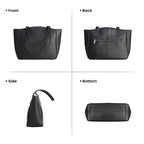 BOBXES Genuine Leather Tote Zipper Handbags For Women