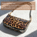 BOBXES 90s Leopard Glossy Patent Vegan Leather Women Crossbody Clutch Purse
