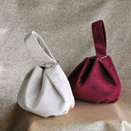 BOBXES Women Velvet Top Handle Clutch Wristlet Small Tote Purse Evening Handbag