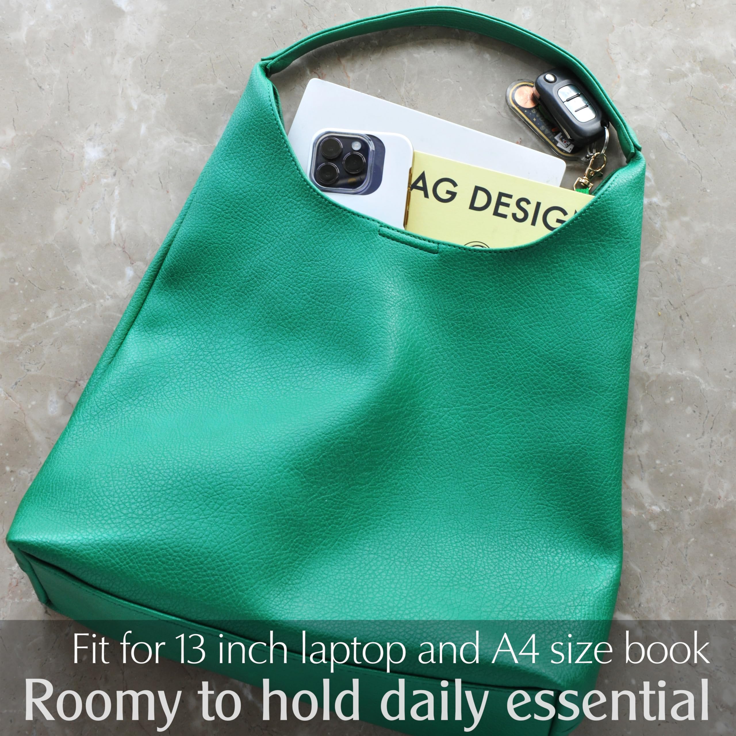 BOBXES Hobo Bags for Women Soft Vegan Leather Shoulder