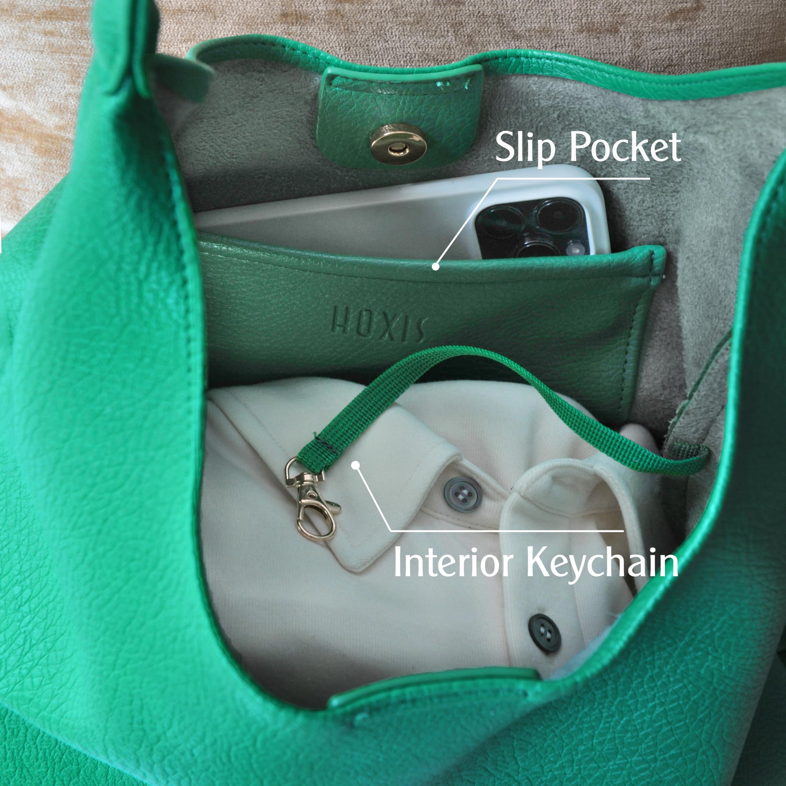 BOBXES Hobo Bags for Women Soft Vegan Leather Shoulder