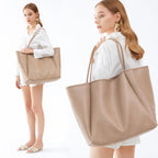 BOBXES Oversize Pu Leather Tote