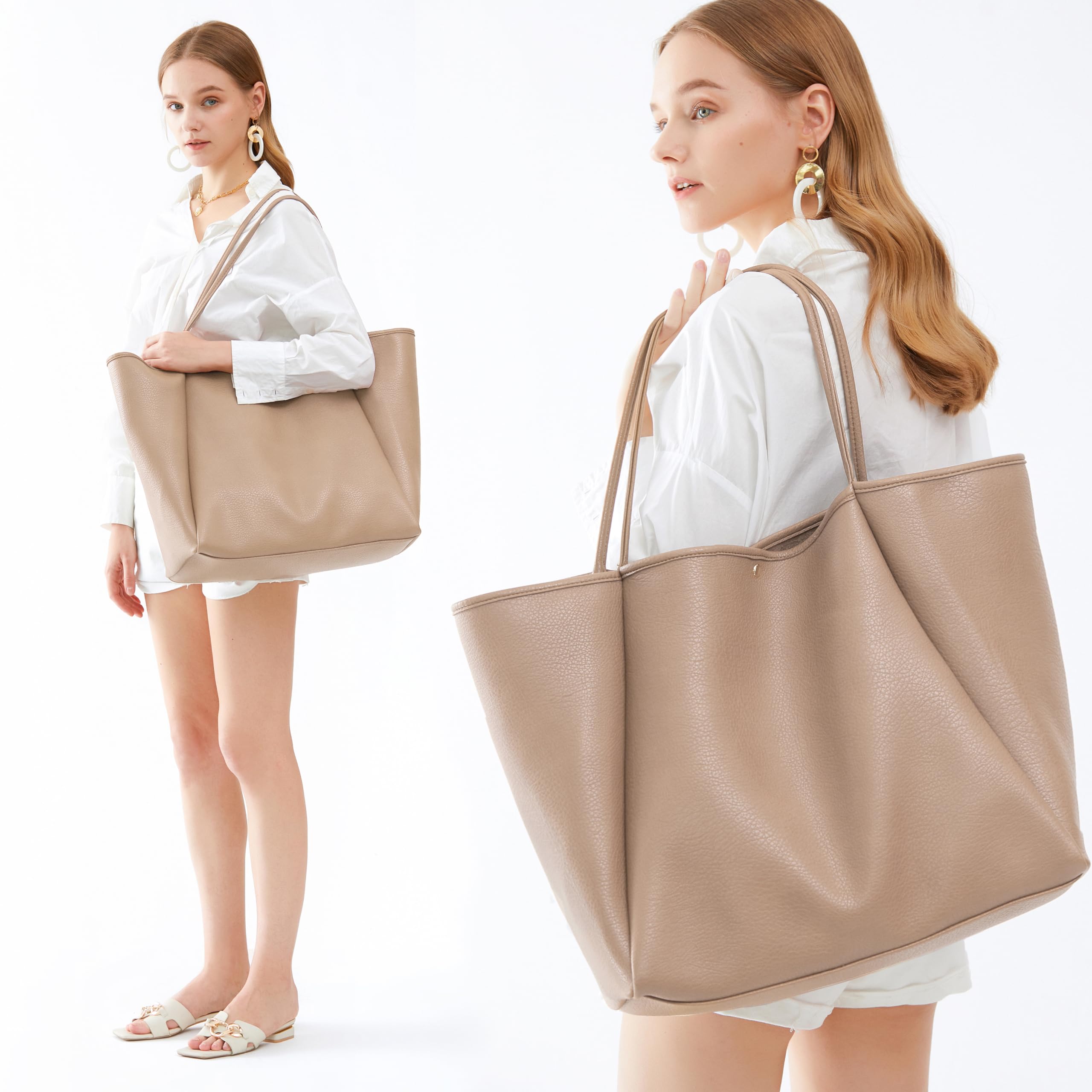 BOBXES Oversize Pu Leather Tote