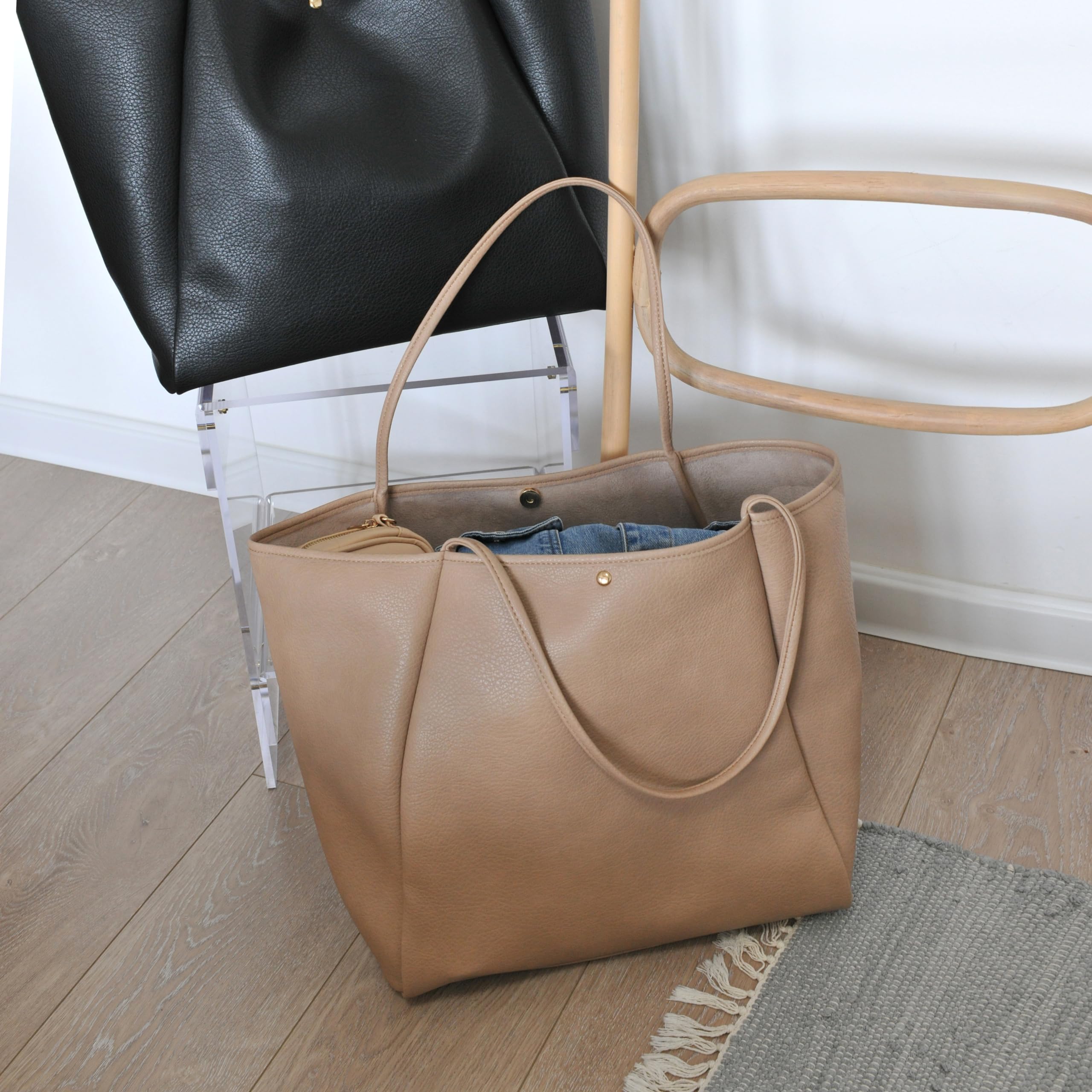 BOBXES Oversize Pu Leather Tote