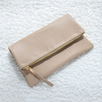 BOBXES Women Vegan Leather Envelope Foldover Clutch Chain Strap Crossbody Bag