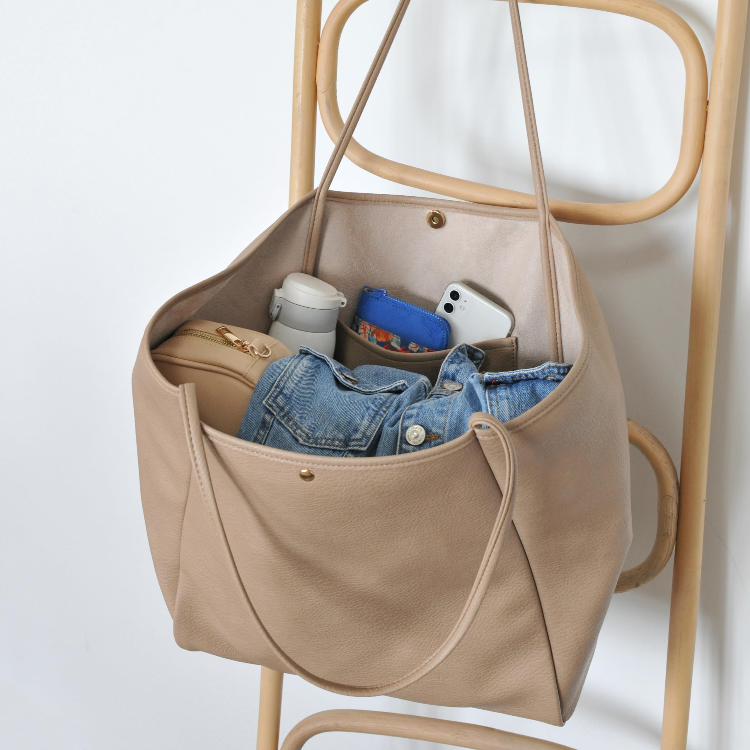 BOBXES Oversize Pu Leather Tote