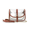 BOBXES Clear Saddle Cross Body Bag Women Chain Shoulder Handbag Purse