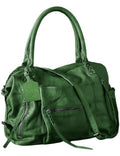 BOBXES Women's Large Vegan Leather City Tote, Zipper Hobo Handbag