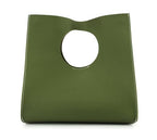 BOBXES Vintage Minimalist Soft PU Leather Small Tote Clutch Women Handbag