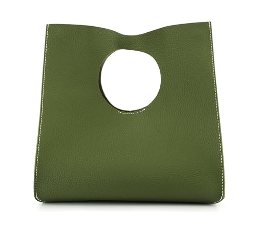 BOBXES Vintage Minimalist Soft PU Leather Small Tote Clutch Women Handbag