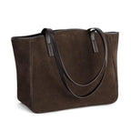 BOBXES Genuine Leather Tote Zipper Handbags For Women