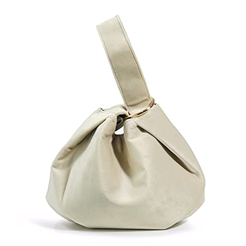 BOBXES Women Velvet Top Handle Clutch Wristlet Small Tote Purse Evening Handbag