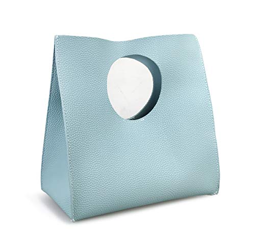 BOBXES Vintage Minimalist Soft PU Leather Small Tote Clutch Women Handbag