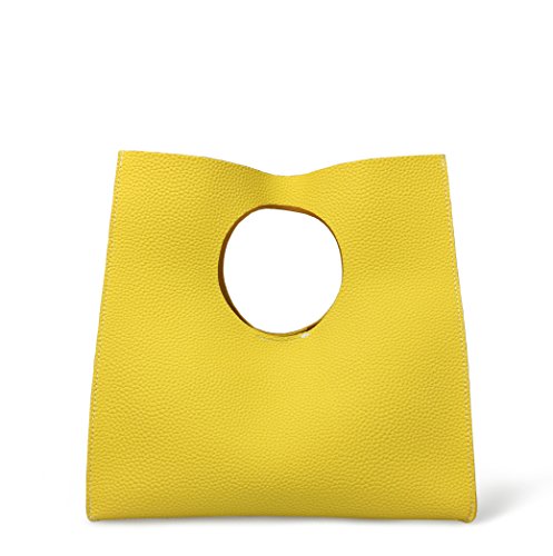 BOBXES Vintage Minimalist Soft PU Leather Small Tote Clutch Women Handbag