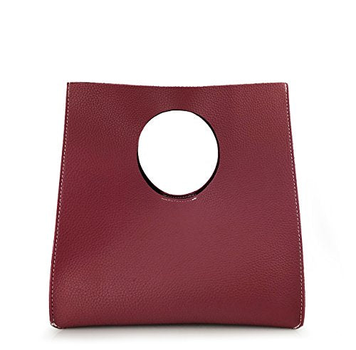 BOBXES Vintage Minimalist Soft PU Leather Small Tote Clutch Women Handbag