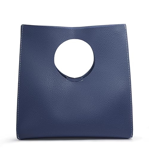 BOBXES Vintage Minimalist Soft PU Leather Small Tote Clutch Women Handbag