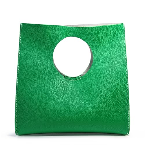 BOBXES Vintage Minimalist Soft PU Leather Small Tote Clutch Women Handbag