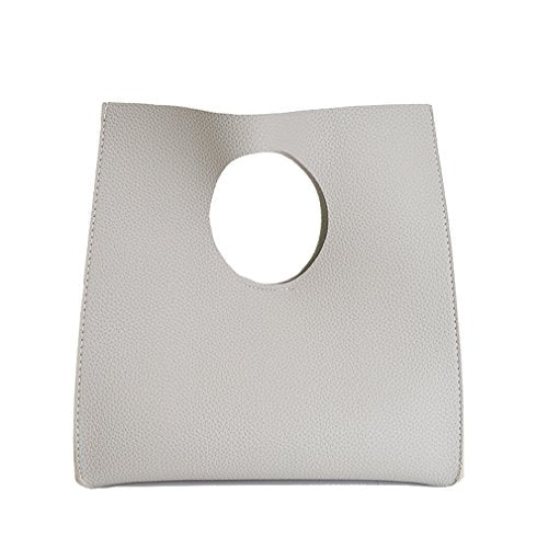 BOBXES Vintage Minimalist Soft PU Leather Small Tote Clutch Women Handbag